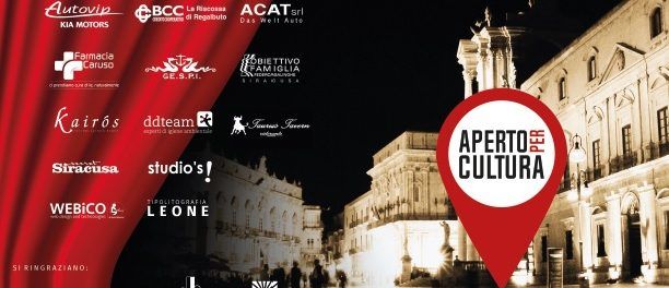 “Aperto per Cultura”: tutto pronto per l`evento di questa sera in Ortigia