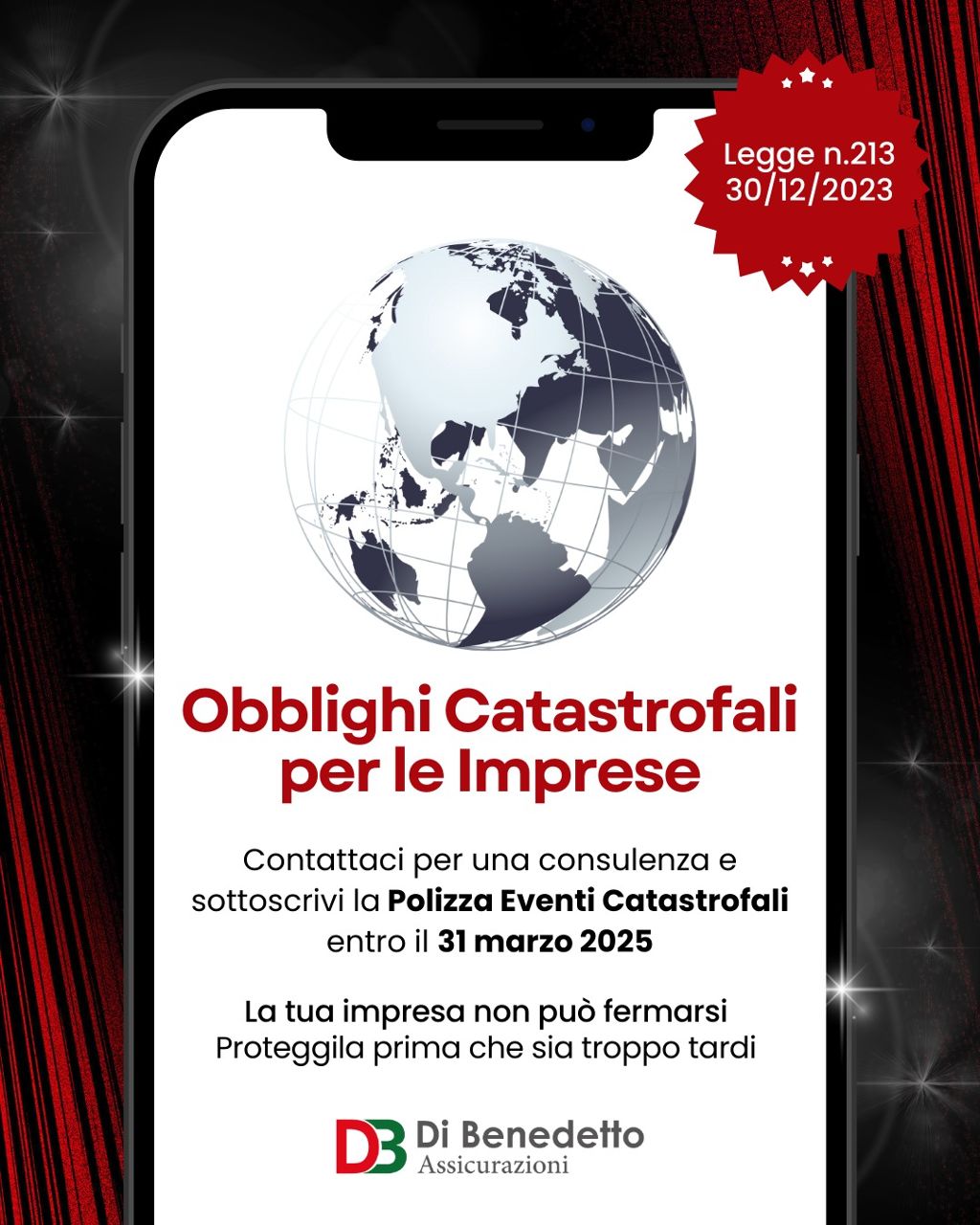 CONVENZIONE CONFCOMMERCIO SIRACUSA E L`AGENZIA DI BENEDETTO ASSICURAZIONI: Polizza assicurativa Eventi Catastrofali