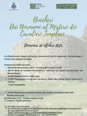 BUCCHERI DAI NORMANNI AL MISTERO DEI CAVALIERI TEMPLARI