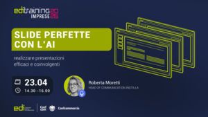 WEBINAR EDI TRAINING SLIDE PERFETTE CON L`AI: REALIZZARE PRESENTAZIONI EFFICACI E COINVOLGENTI