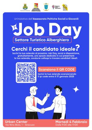 Invito a partecipare al 1° Job Day Comunale - Settore Turistico Alberghiero