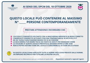 Cartellonistica FIPE Confcommercio Siracusa